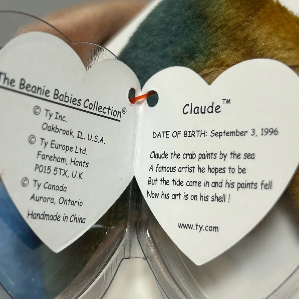 Beanie Baby Claude the Crab